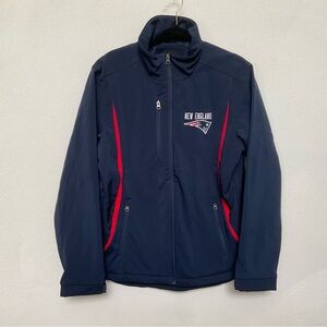 NWOT NFL New England Patriots Embroidered Soft Shell Coat Size Small Red Blue